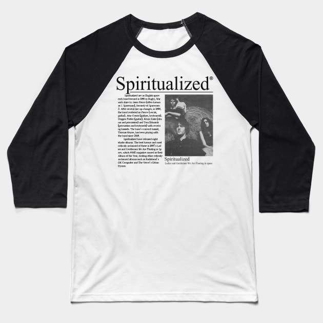 vintage spiritualized // fanart Baseball T-Shirt by psninetynine